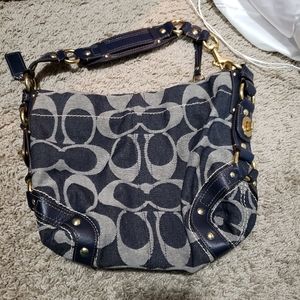 Coach denim purse